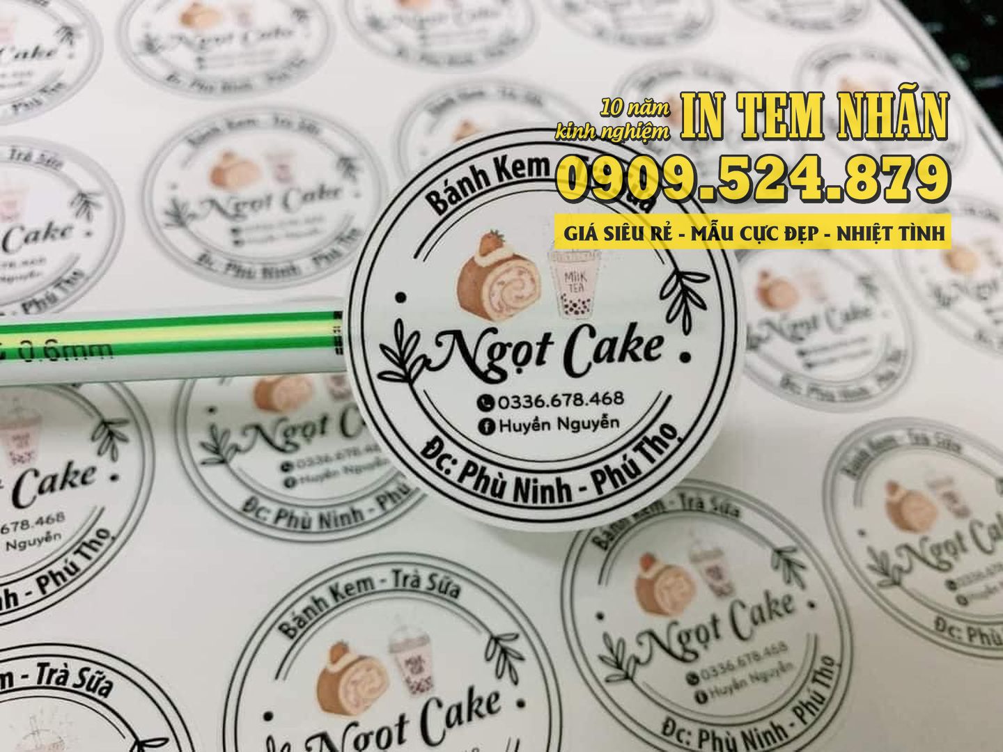 Mau Tem Nhan banh kem Ngot Cake