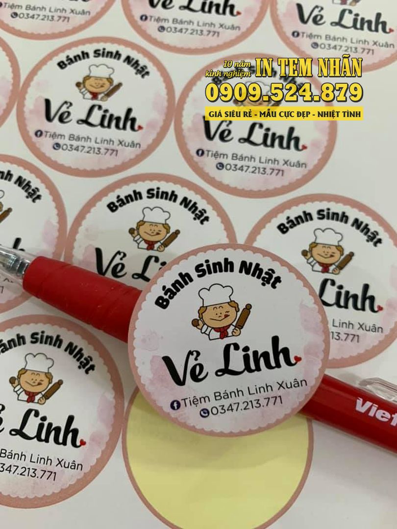 Mau Tem Nhan Banh sinh nhat Ve Linh