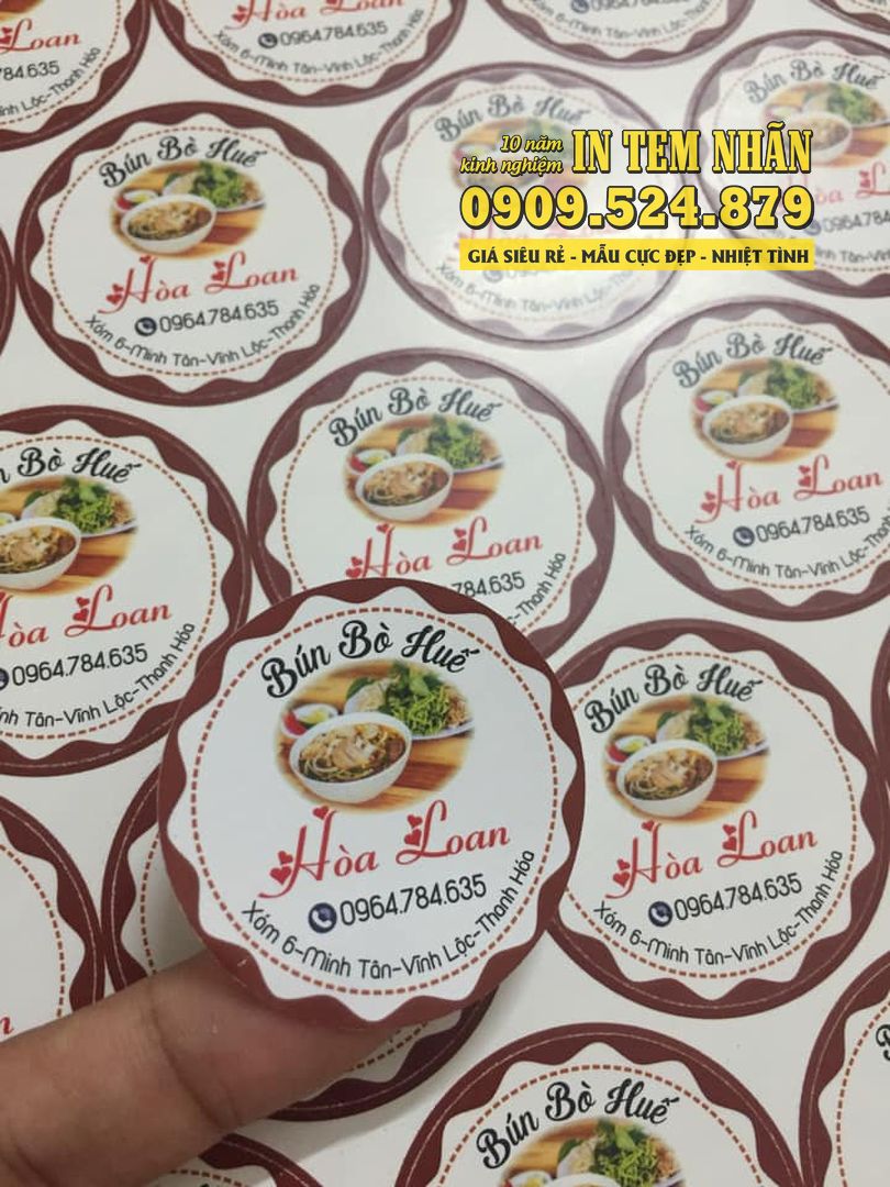 Mau Tem Nhan bun bo hue Hoa Loan