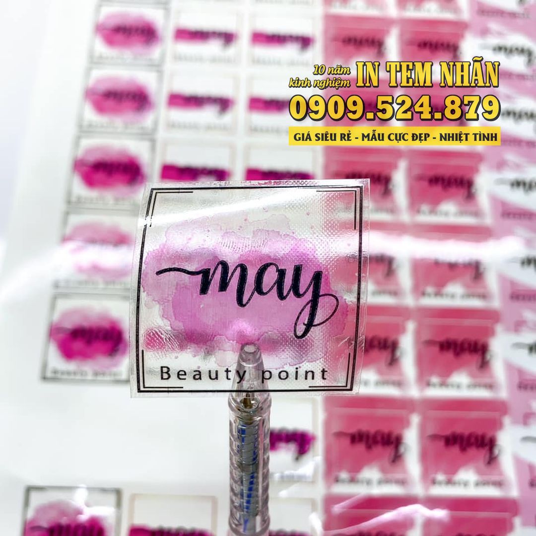 Mau Tem Nhan May Beauty Point decal trong