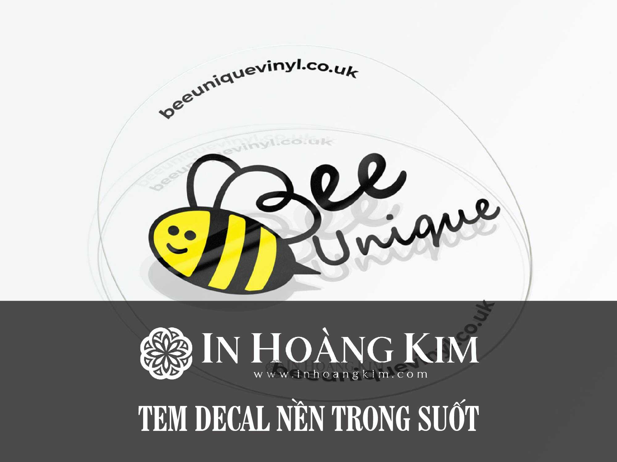 Decal nhựa trong - Decal nền trong suốt