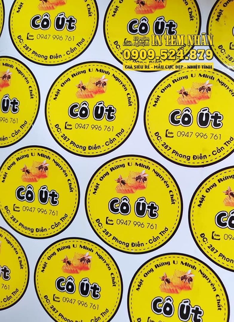 IN TEM NHÃN, STICKER, LOGO, THIỆP CẢM ƠN, CARD VISIT