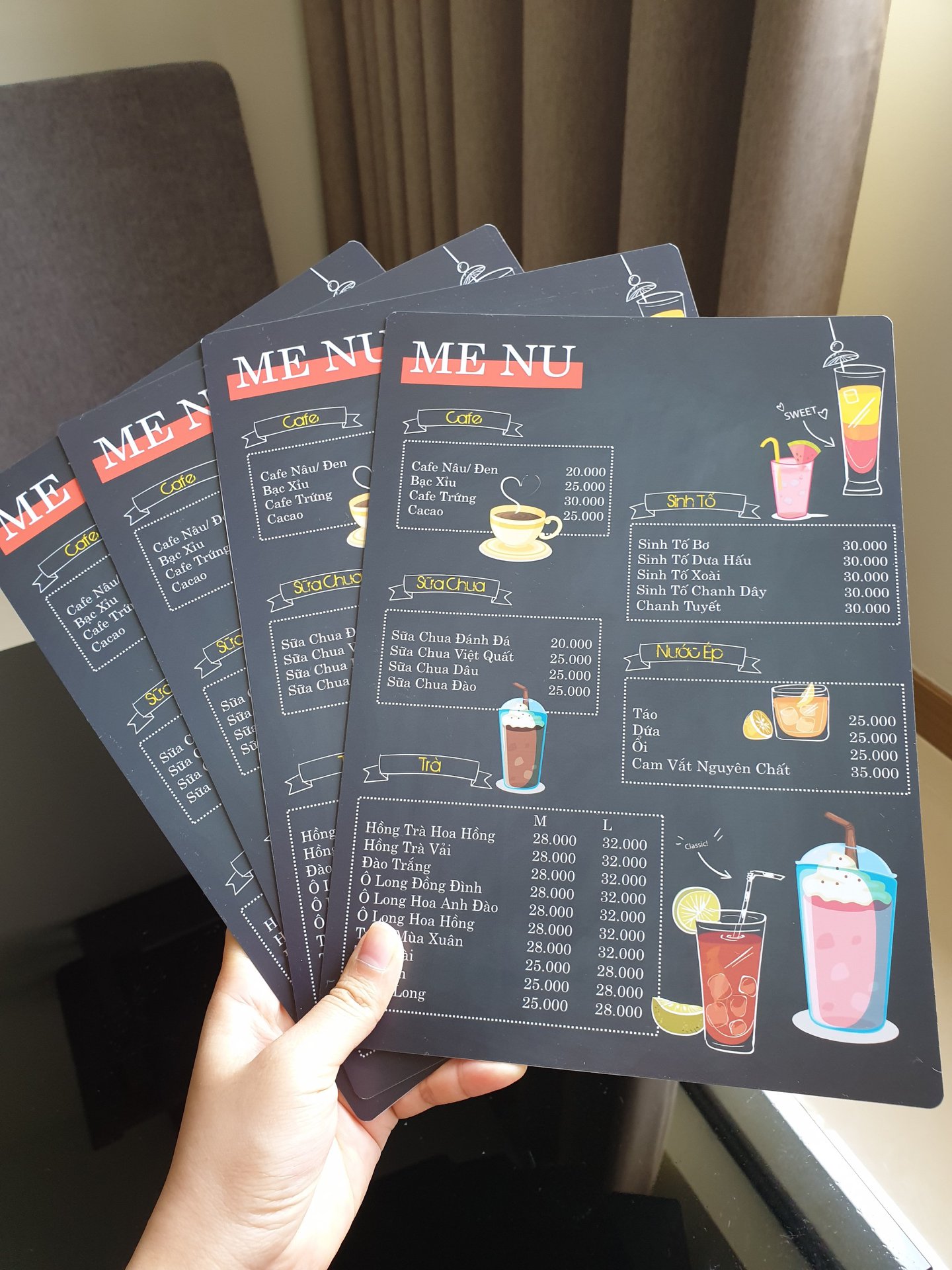 in menu cafe, menu quán cafe, menu coffee 🔥🔥 Zalo 0909524879