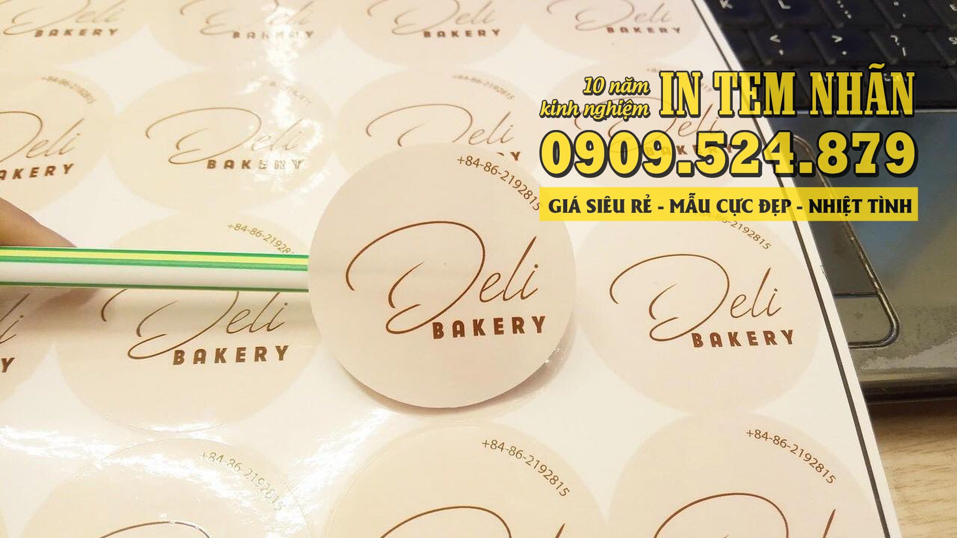 Mẫu Tem Nhãn bánh Deli Bakery