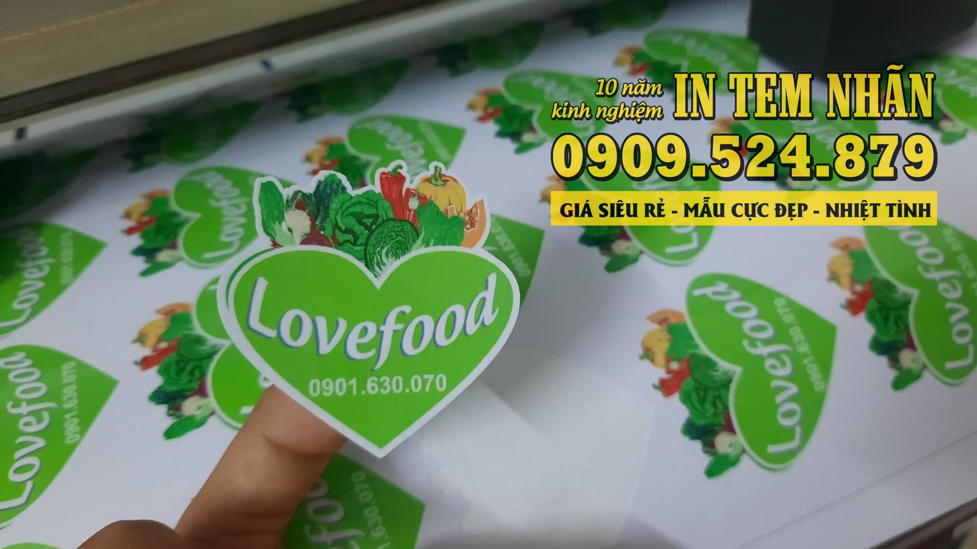 Mẫu Tem Nhãn thực phẩm Lovefood